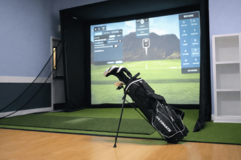 Golf simulator room